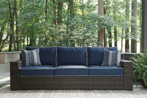 Grasson Lane Grasson Lane Nuvella Sofa, Loveseat, Lounge Chair and Ottoman with Coffee and End Table - Half Price Furniture