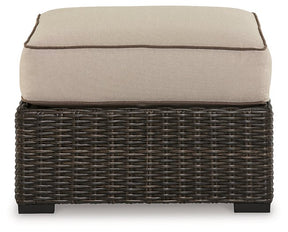 Coastline Bay Outdoor Ottoman with Cushion - Outdoor Ottoman - Half Price Furniture