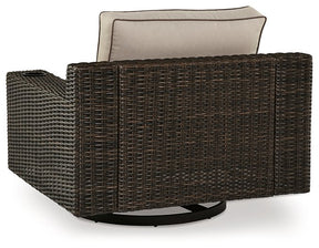 Coastline Bay Outdoor Swivel Lounge with Cushion - Half Price Furniture