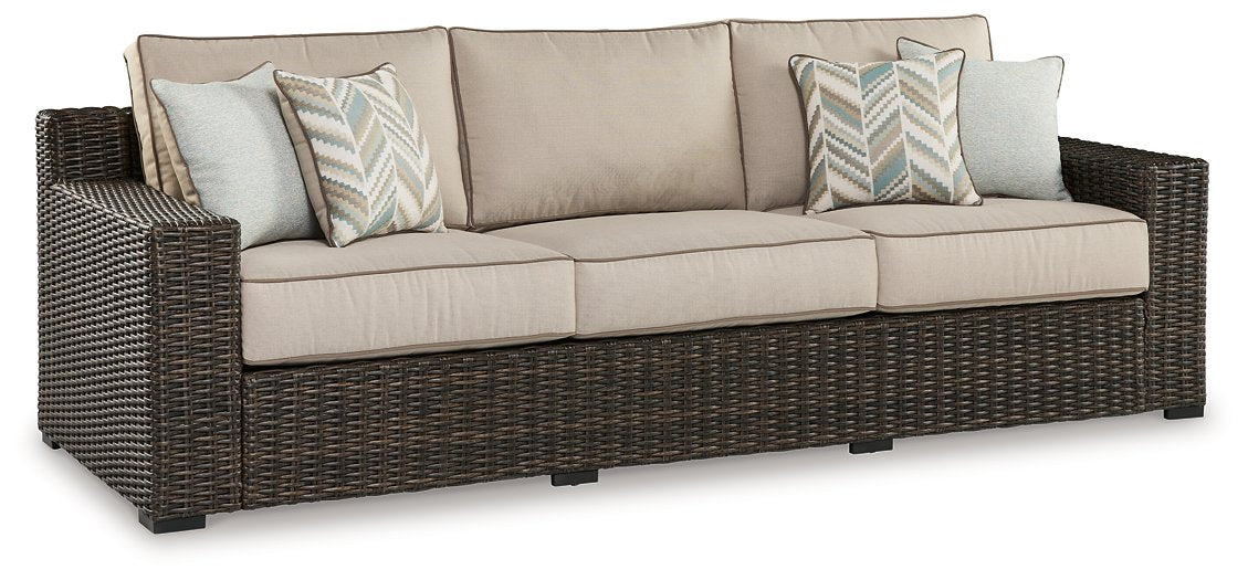 Coastline Bay Outdoor Sofa with Cushion  Las Vegas Furniture Stores