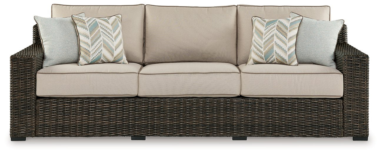 Coastline Bay Outdoor Sofa with Cushion - Half Price Furniture