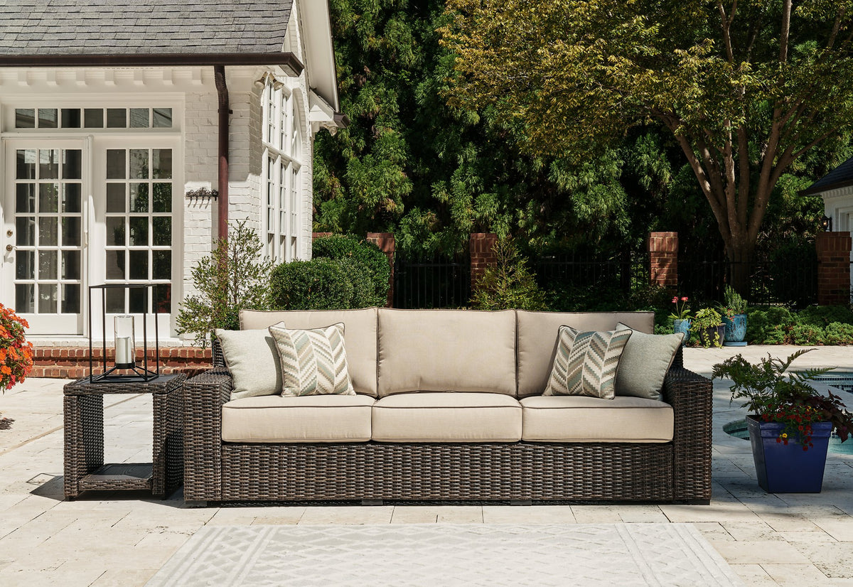 Coastline Bay Outdoor Sofa with Cushion - Half Price Furniture