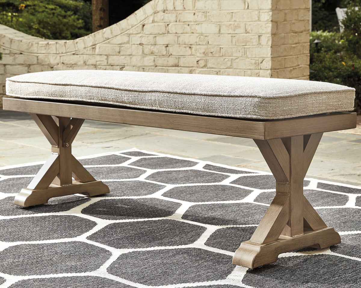 Beachcroft Bench with Cushion - Outdoor Dining Bench - Half Price Furniture