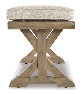 Beachcroft Bench with Cushion - Outdoor Dining Bench - Half Price Furniture