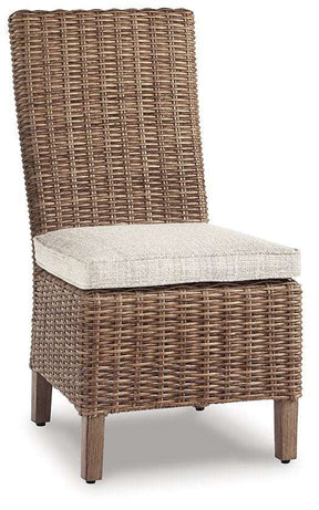 Beachcroft Outdoor Side Chair with Cushion (Set of 2) - Outdoor Dining Chair - Half Price Furniture