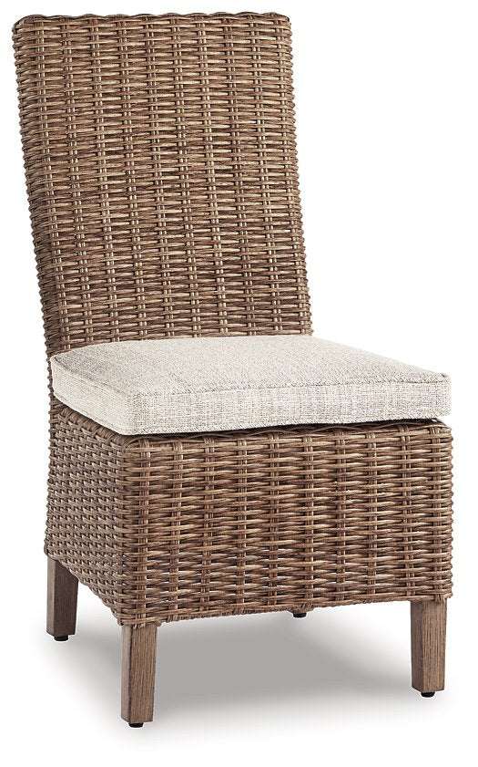 Beachcroft Outdoor Side Chair with Cushion (Set of 2) - Outdoor Dining Chair - Half Price Furniture