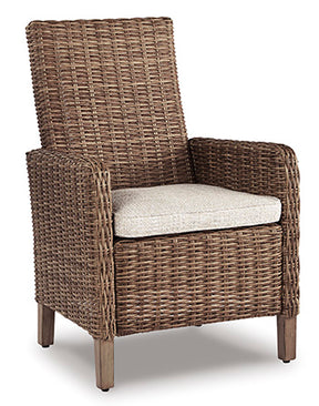 Beachcroft Arm Chair with Cushion (Set of 2) - Outdoor Dining Chair - Half Price Furniture