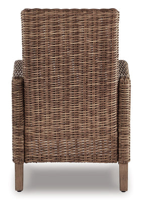 Beachcroft Outdoor Arm Chair with Cushion (Set of 2) - Outdoor Dining Chair - Half Price Furniture