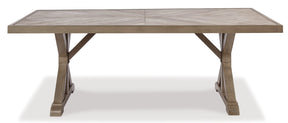Beachcroft Dining Table with Umbrella Option - Outdoor Dining Table - Half Price Furniture