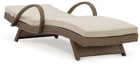 Beachcroft Outdoor Chaise Lounge with Cushion - Outdoor Seating - Half Price Furniture