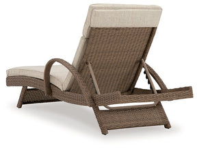 Beachcroft Outdoor Chaise Lounge with Cushion - Outdoor Seating - Half Price Furniture