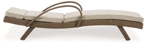 Beachcroft Outdoor Chaise Lounge with Cushion - Outdoor Seating - Half Price Furniture