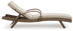 Beachcroft Outdoor Chaise Lounge with Cushion - Outdoor Seating - Half Price Furniture
