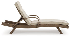 Beachcroft Outdoor Chaise Lounge with Cushion - Outdoor Seating - Half Price Furniture