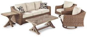 Beachcroft Outdoor Conversation Set - Outdoor Seating Set - Half Price Furniture