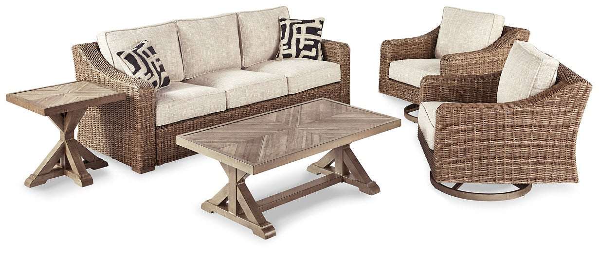 Beachcroft Outdoor Conversation Set - Outdoor Seating Set - Half Price Furniture