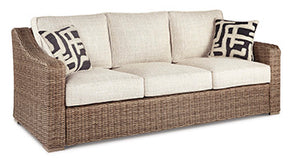 Beachcroft Beachcroft Nuvella Sofa with Coffee and End Table Beachcroft Beachcroft Nuvella Sofa with Coffee and End Table Half Price Furniture