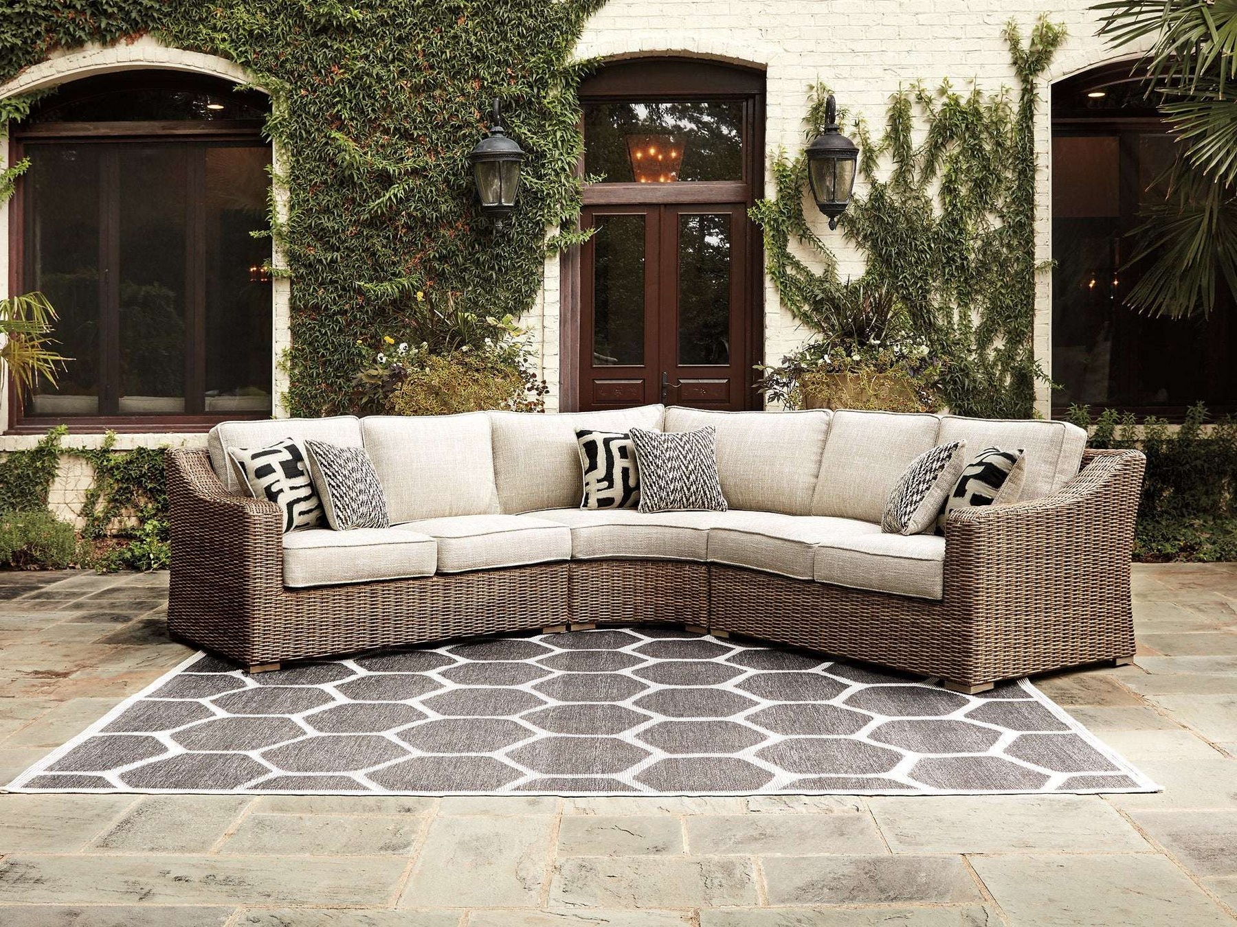 Beachcroft Outdoor Seating Set - Outdoor Seating Set - Half Price Furniture