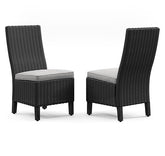 Beachcroft Outdoor Side Chair with Cushion (Set of 2) Half Price Furniture