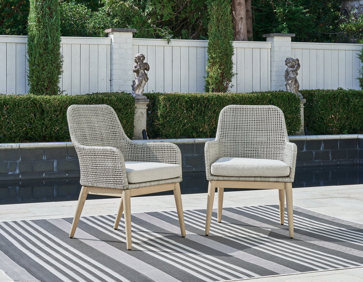 Seton Creek Outdoor Dining Arm Chair (Set of 2)  Half Price Furniture