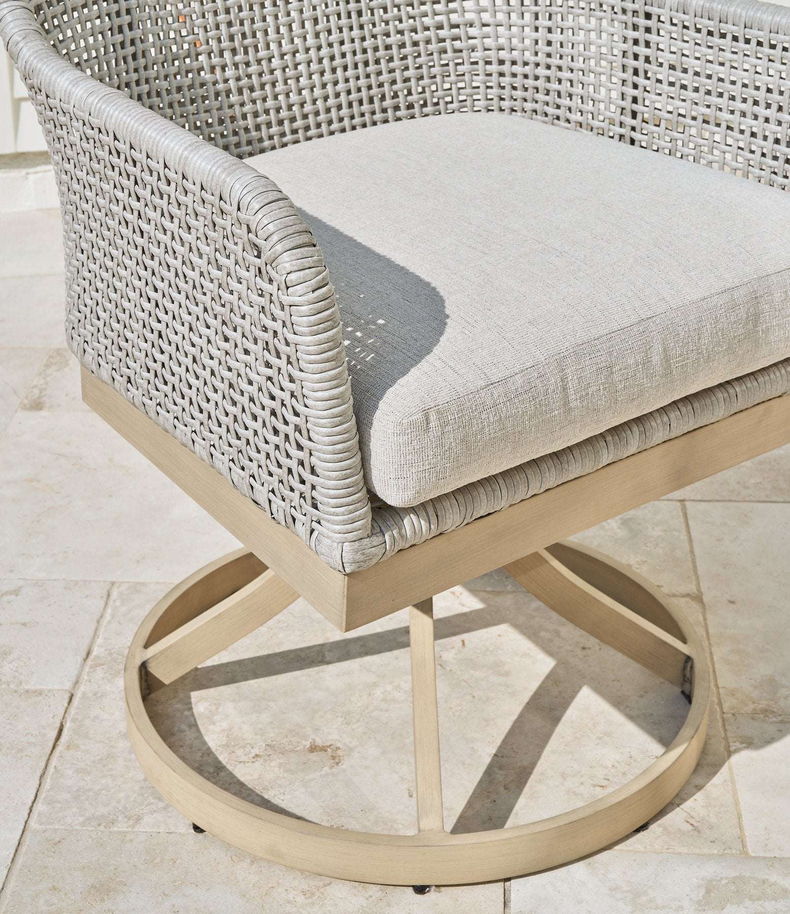 Seton Creek Outdoor Swivel Dining Chair (Set of 2) - Half Price Furniture