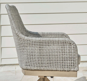 Seton Creek Outdoor Swivel Dining Chair (Set of 2) - Half Price Furniture