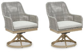 Seton Creek Outdoor Swivel Dining Chair (Set of 2)  Half Price Furniture