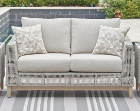 Seton Creek Outdoor Loveseat with Cushion - Half Price Furniture