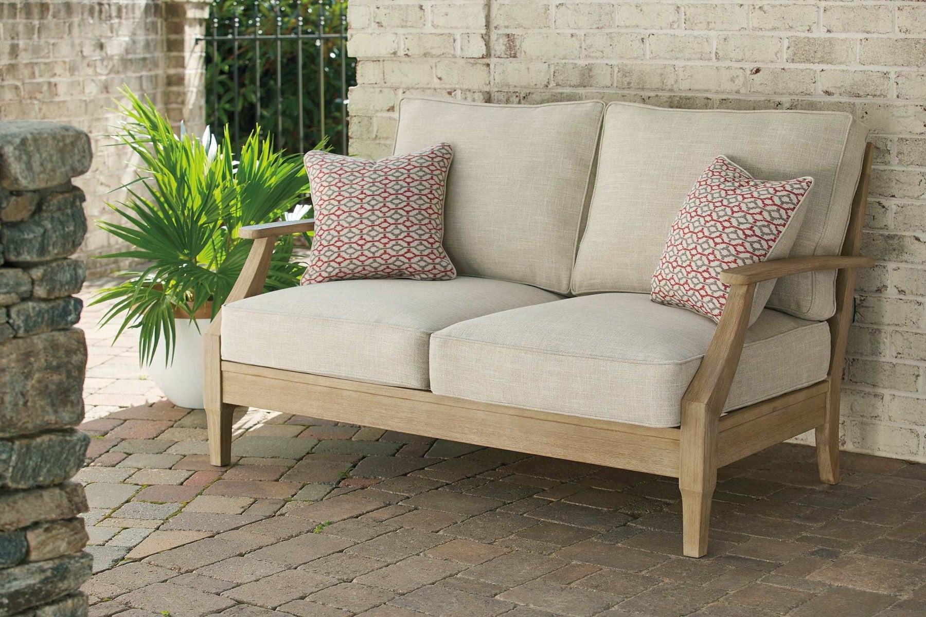 Clare View Loveseat with Cushion - Outdoor Seating - Half Price Furniture