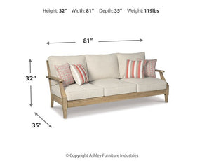 Clare View Sofa with Cushion - Outdoor Seating - Half Price Furniture