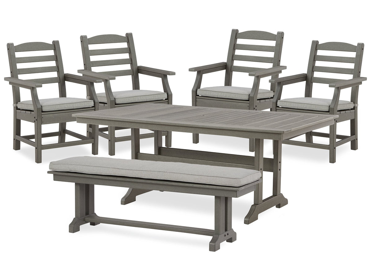Visola 6-Piece Outdoor Dining Package - Las Vegas Furniture Stores