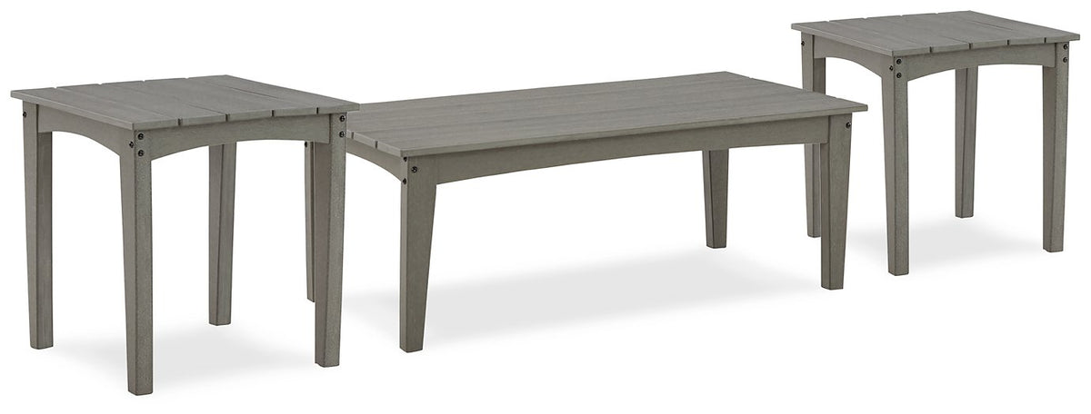 Visola 3-Piece Outdoor Occasional Table Package - Las Vegas Furniture Stores