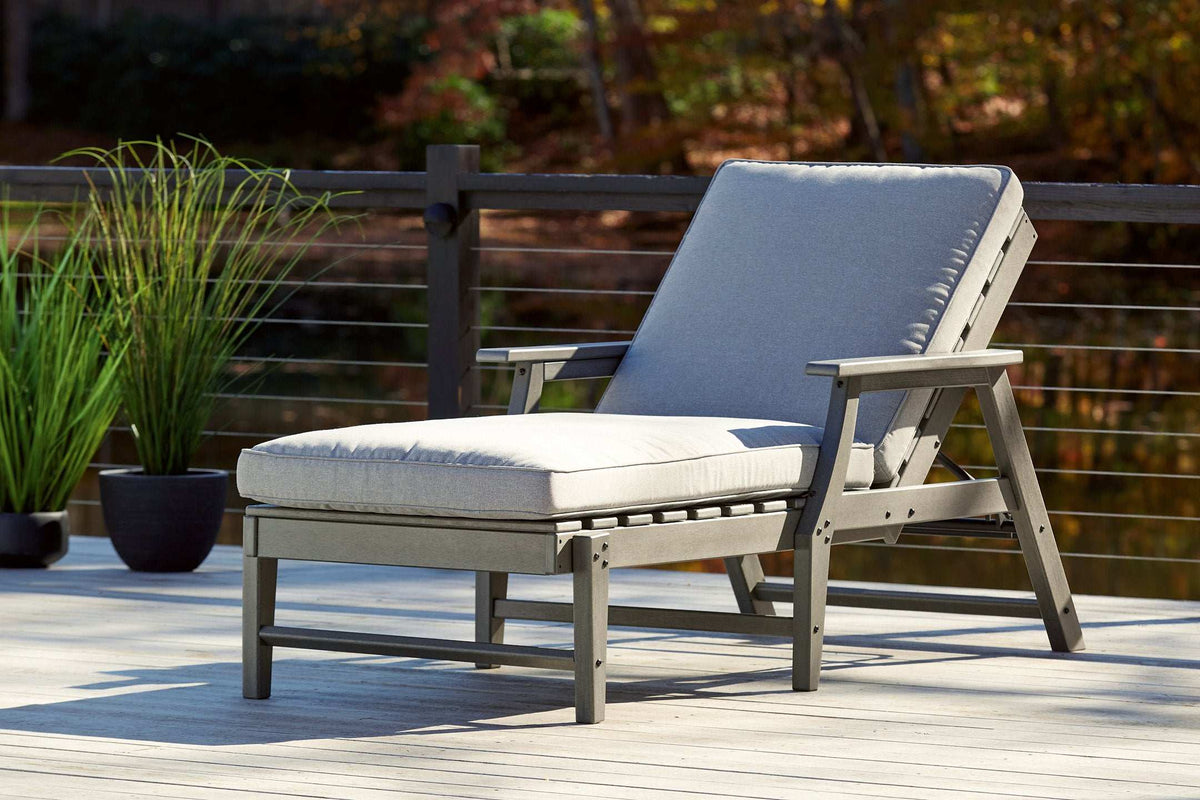 Visola Chaise Lounge with Cushion Half Price Furniture