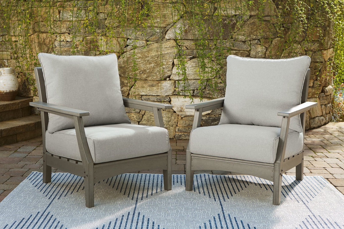 Visola Lounge Chair with Cushion (Set of 2)  Half Price Furniture