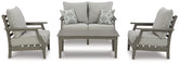 Visola Outdoor Loveseat Conversation Set Half Price Furniture