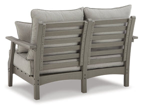 Visola Outdoor Loveseat and Coffee Table - Half Price Furniture