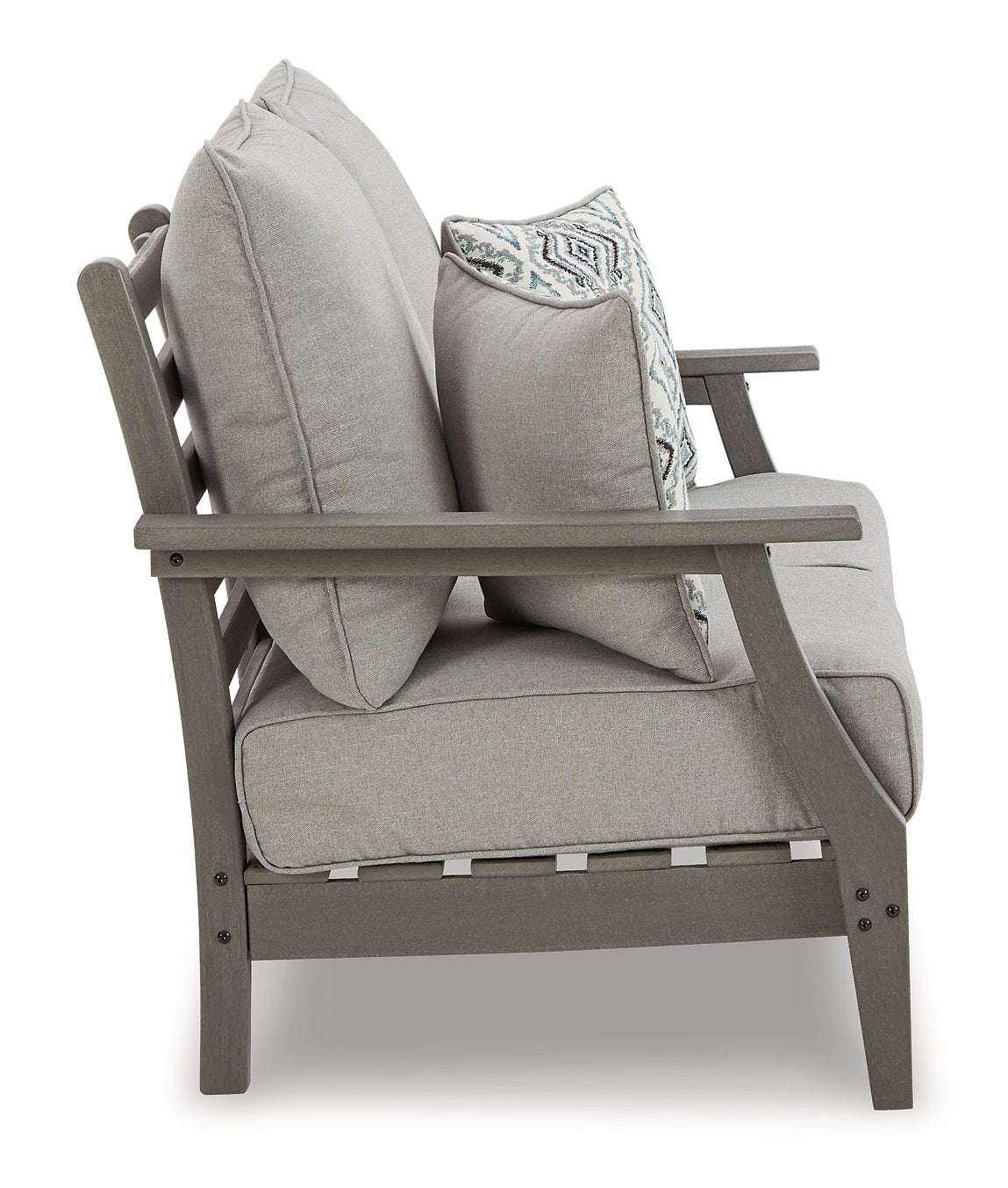 Visola Outdoor Sofa and Loveseat with Coffee Table Half Price Furniture