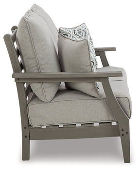 Visola Outdoor Loveseat with Cushion - Outdoor Seating - Half Price Furniture