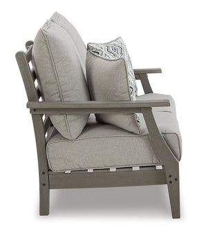 Visola Outdoor Loveseat Conversation Set - Outdoor Dining Set - Half Price Furniture
