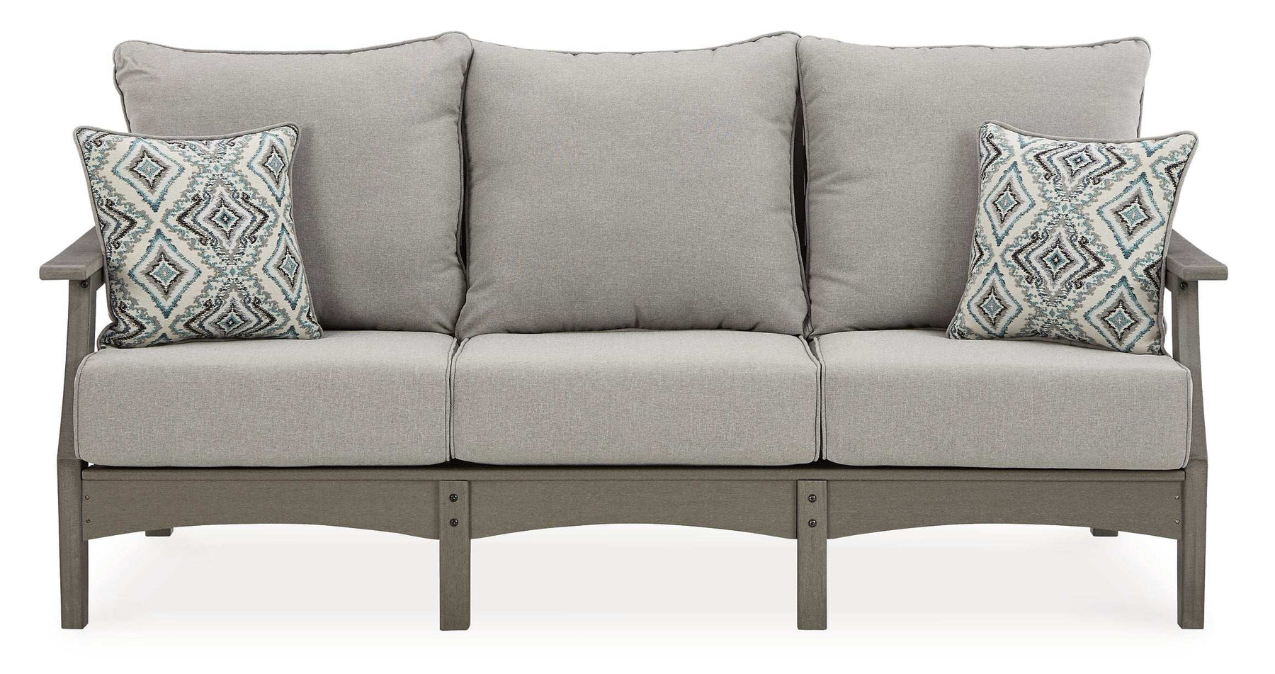 Visola Outdoor Sofa and Loveseat with Coffee Table Half Price Furniture