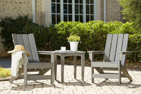 Visola Outdoor Adirondack Chair Set with End Table - Half Price Furniture