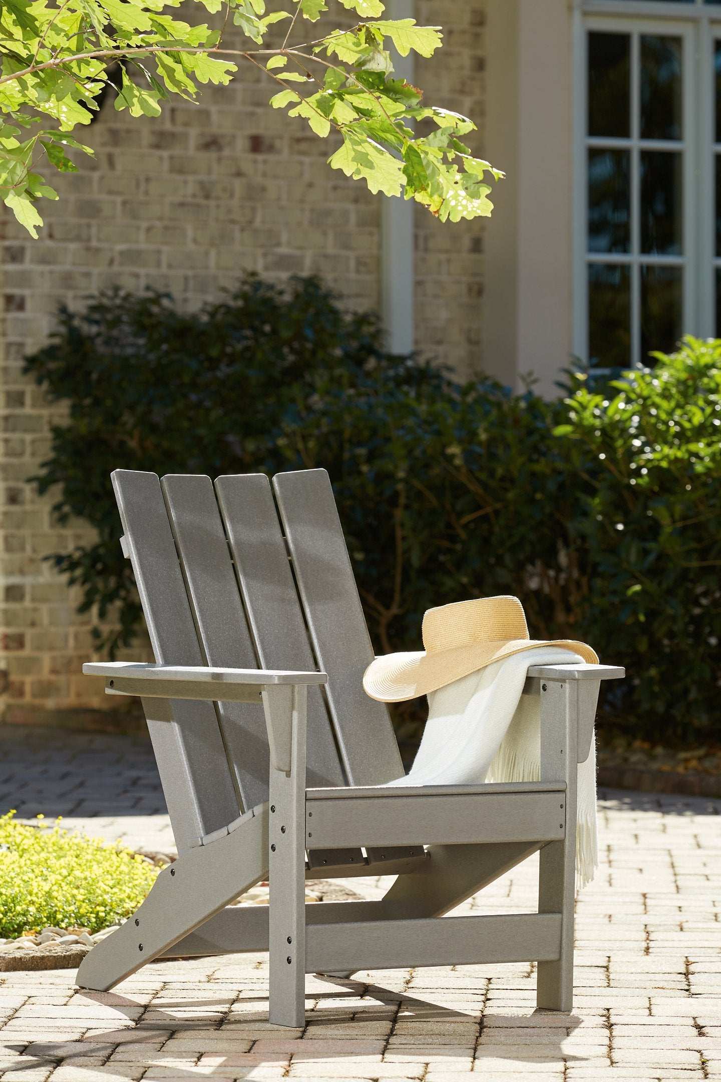 Visola Outdoor Adirondack Chair Set with End Table - Half Price Furniture