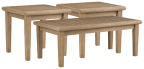 Gerianne Outdoor Occasional Table Set Half Price Furniture