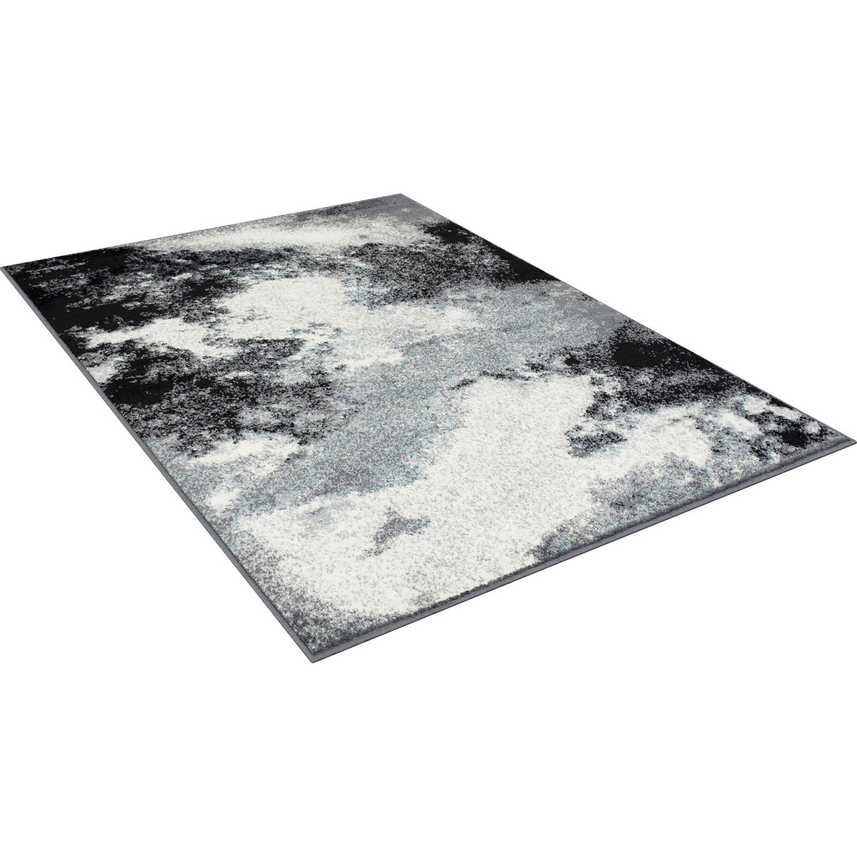 Serang Gray/Black 5' X 7' Area Rug Half Price Furniture