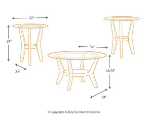 Fantell Table (Set of 3) - Table Set - Half Price Furniture