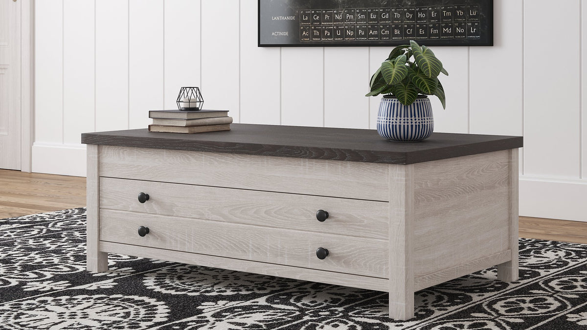 Dorrinson Coffee Table with Lift Top - Cocktail Table Lift - Half Price Furniture