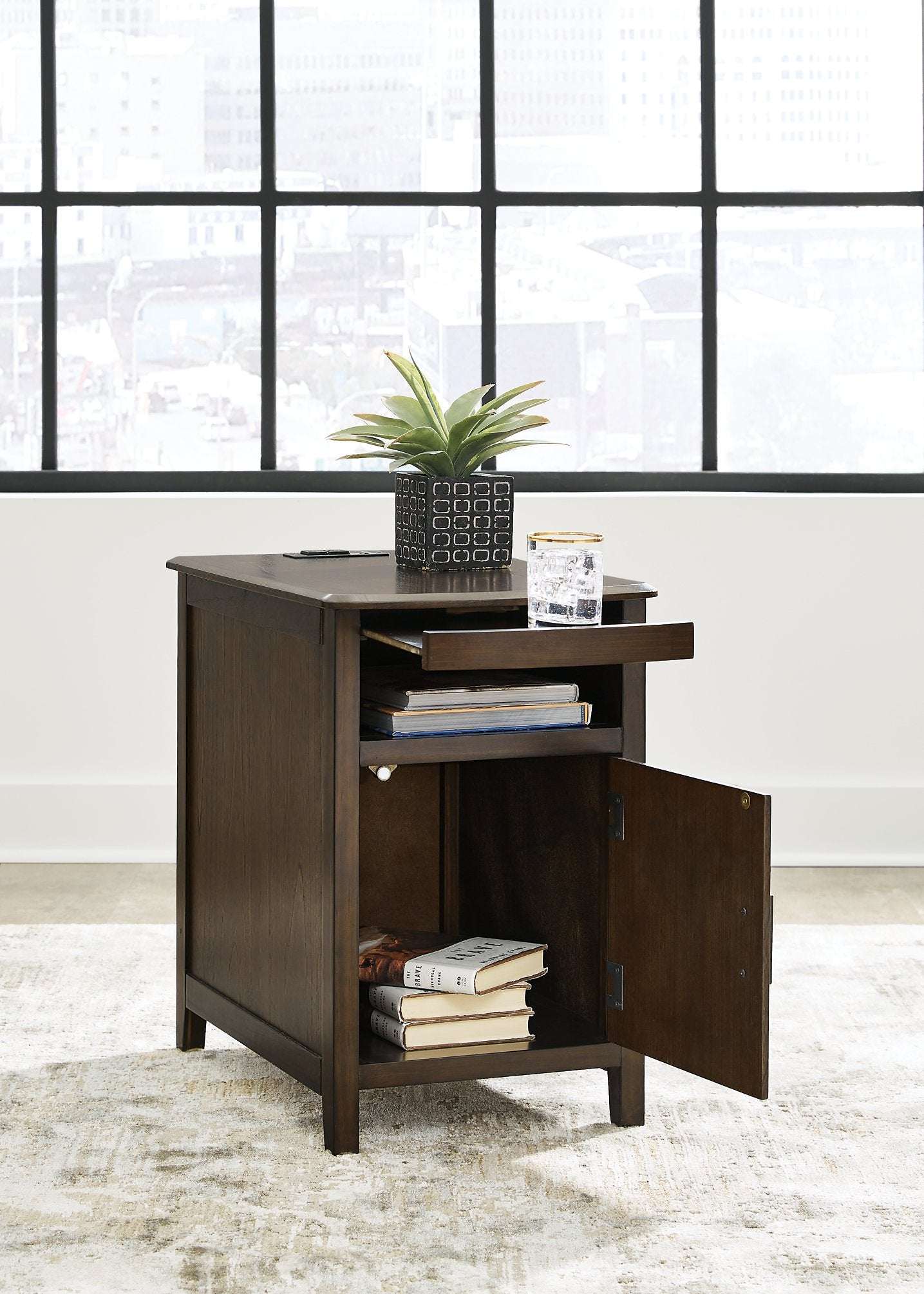 Devonsted Chairside End Table - End Table - Half Price Furniture