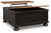 Valebeck Coffee Table with Lift Top Half Price Furniture