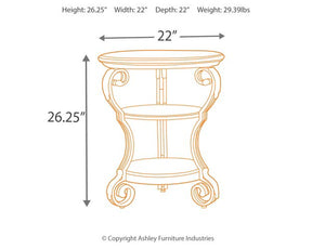 Nestor Chairside End Table Half Price Furniture
