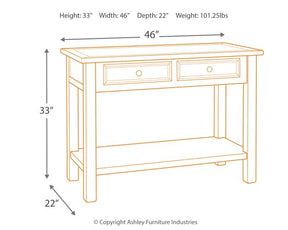 Bolanburg Sofa/Console Table - Half Price Furniture